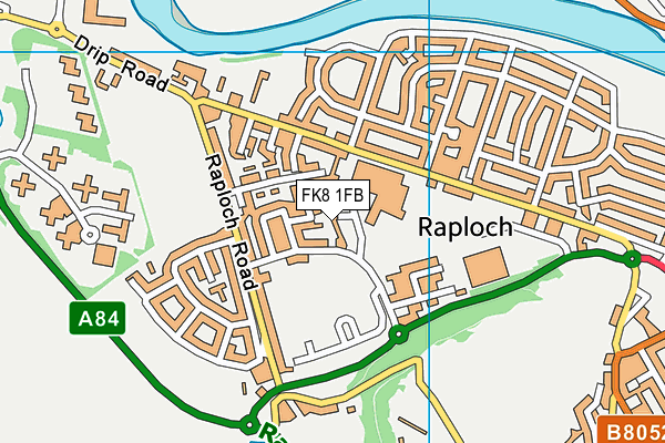 FK8 1FB map - OS VectorMap District (Ordnance Survey)