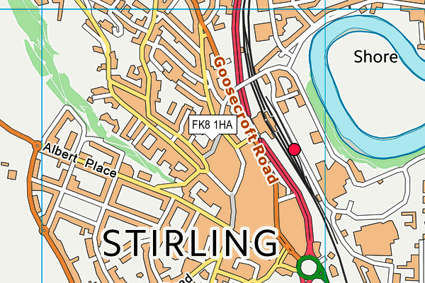 FK8 1HA map - OS VectorMap District (Ordnance Survey) FK8 1HA map - OS VectorMap District (Ordnance Survey)
