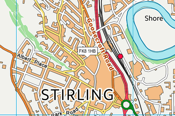 FK8 1HB map - OS VectorMap District (Ordnance Survey) FK8 1HB map - OS VectorMap District (Ordnance Survey)