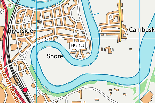 FK8 1JJ map - OS VectorMap District (Ordnance Survey) FK8 1JJ map - OS VectorMap District (Ordnance Survey)