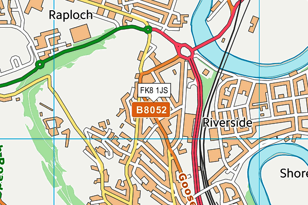 FK8 1JS map - OS VectorMap District (Ordnance Survey) FK8 1JS map - OS VectorMap District (Ordnance Survey)