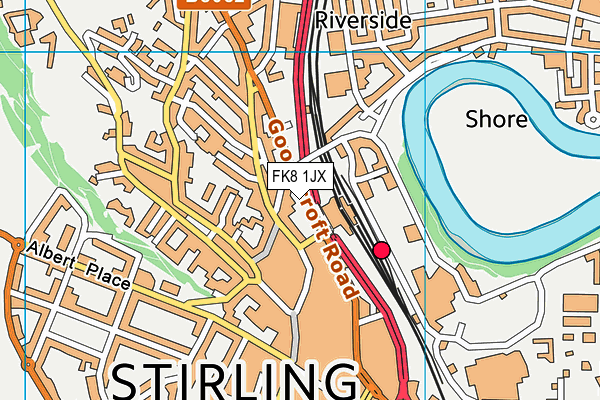 FK8 1JX map - OS VectorMap District (Ordnance Survey) FK8 1JX map - OS VectorMap District (Ordnance Survey)