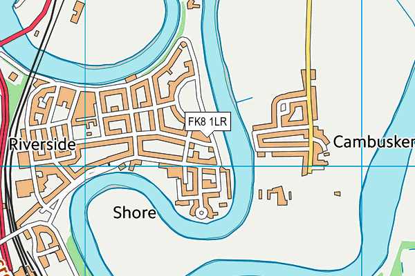 FK8 1LR map - OS VectorMap District (Ordnance Survey) FK8 1LR map - OS VectorMap District (Ordnance Survey)