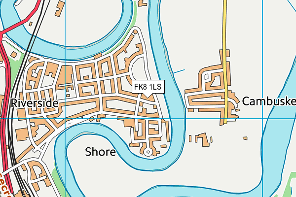 FK8 1LS map - OS VectorMap District (Ordnance Survey) FK8 1LS map - OS VectorMap District (Ordnance Survey)