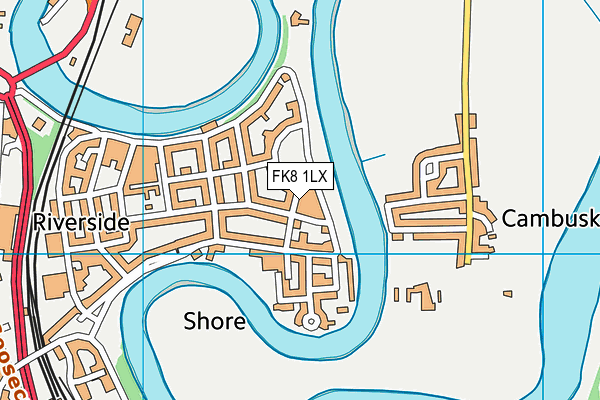 FK8 1LX map - OS VectorMap District (Ordnance Survey) FK8 1LX map - OS VectorMap District (Ordnance Survey)
