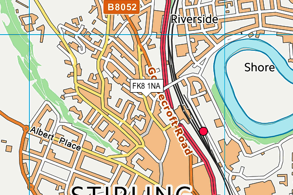 FK8 1NA map - OS VectorMap District (Ordnance Survey) FK8 1NA map - OS VectorMap District (Ordnance Survey)