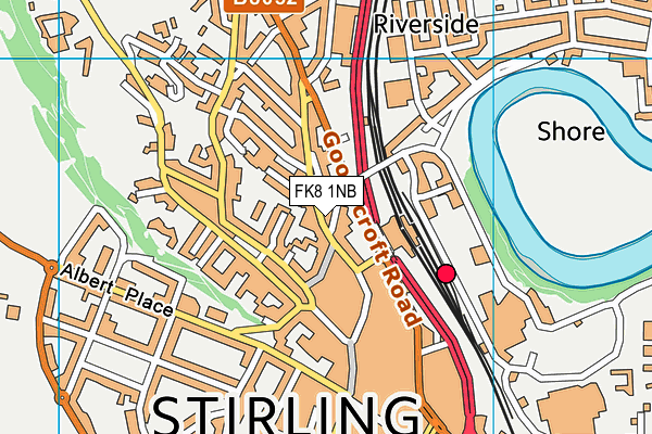 FK8 1NB map - OS VectorMap District (Ordnance Survey) FK8 1NB map - OS VectorMap District (Ordnance Survey)