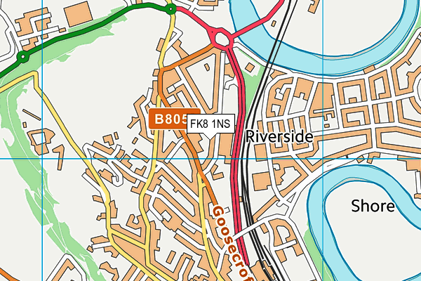 FK8 1NS map - OS VectorMap District (Ordnance Survey) FK8 1NS map - OS VectorMap District (Ordnance Survey)