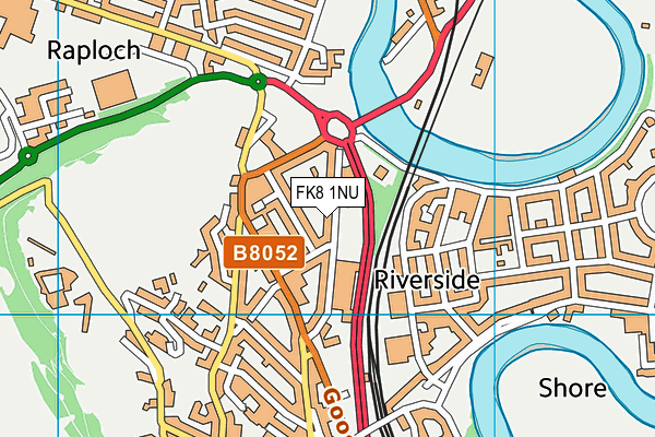 FK8 1NU map - OS VectorMap District (Ordnance Survey) FK8 1NU map - OS VectorMap District (Ordnance Survey)