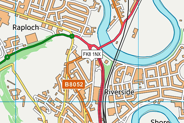 FK8 1NX map - OS VectorMap District (Ordnance Survey) FK8 1NX map - OS VectorMap District (Ordnance Survey)
