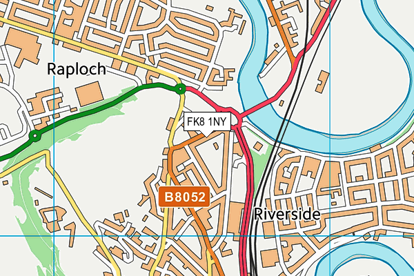 FK8 1NY map - OS VectorMap District (Ordnance Survey) FK8 1NY map - OS VectorMap District (Ordnance Survey)