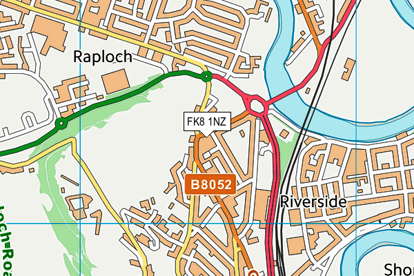 FK8 1NZ map - OS VectorMap District (Ordnance Survey) FK8 1NZ map - OS VectorMap District (Ordnance Survey)