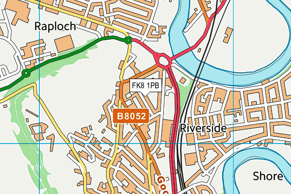 FK8 1PB map - OS VectorMap District (Ordnance Survey) FK8 1PB map - OS VectorMap District (Ordnance Survey)