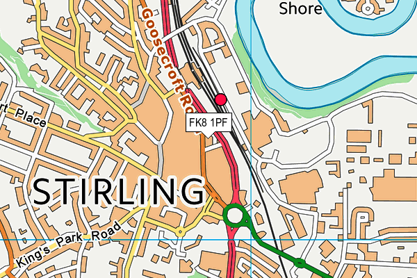 FK8 1PF map - OS VectorMap District (Ordnance Survey)
