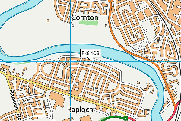 FK8 1QB map - OS VectorMap District (Ordnance Survey) FK8 1QB map - OS VectorMap District (Ordnance Survey)