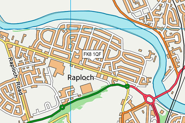 FK8 1QF map - OS VectorMap District (Ordnance Survey)