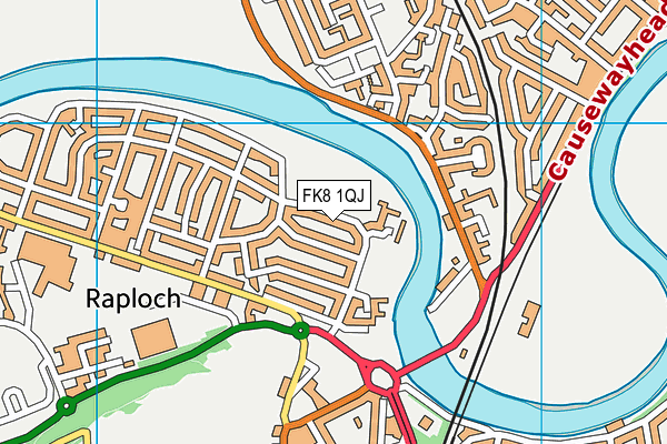FK8 1QJ map - OS VectorMap District (Ordnance Survey) FK8 1QJ map - OS VectorMap District (Ordnance Survey)