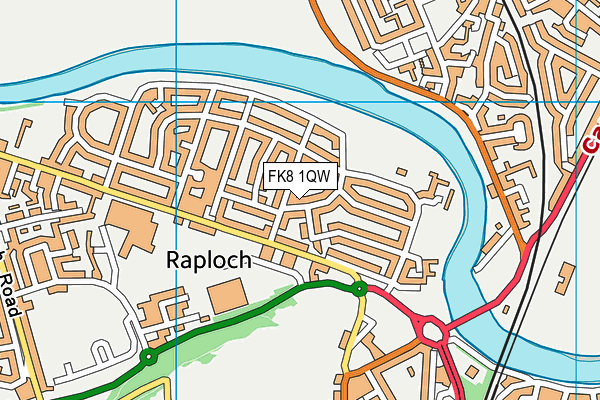 FK8 1QW map - OS VectorMap District (Ordnance Survey) FK8 1QW map - OS VectorMap District (Ordnance Survey)