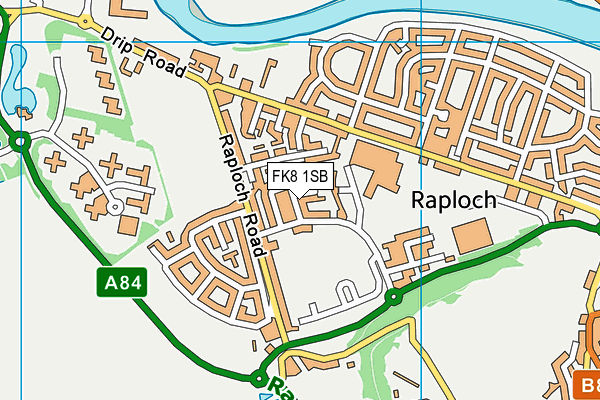 FK8 1SB map - OS VectorMap District (Ordnance Survey) FK8 1SB map - OS VectorMap District (Ordnance Survey)