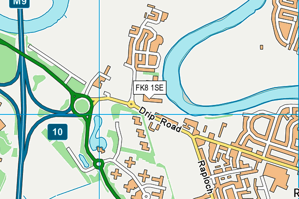 FK8 1SE map - OS VectorMap District (Ordnance Survey) FK8 1SE map - OS VectorMap District (Ordnance Survey)