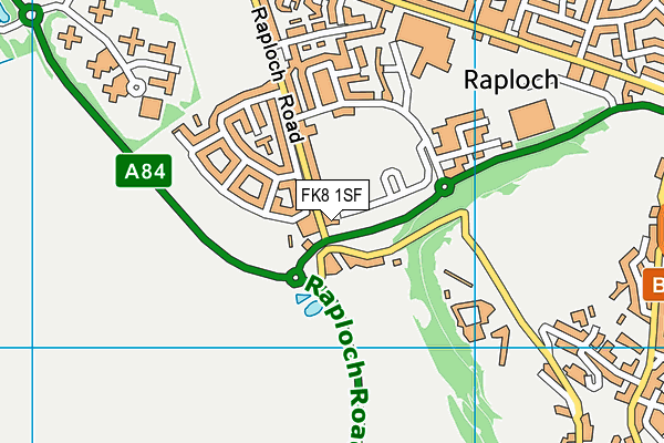 FK8 1SF map - OS VectorMap District (Ordnance Survey) FK8 1SF map - OS VectorMap District (Ordnance Survey)