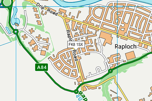 FK8 1SX map - OS VectorMap District (Ordnance Survey) FK8 1SX map - OS VectorMap District (Ordnance Survey)