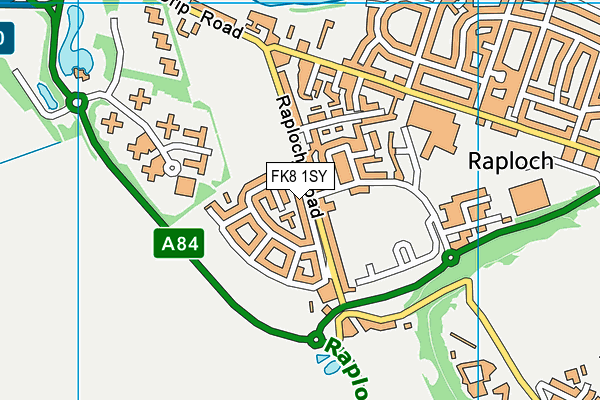 FK8 1SY map - OS VectorMap District (Ordnance Survey) FK8 1SY map - OS VectorMap District (Ordnance Survey)