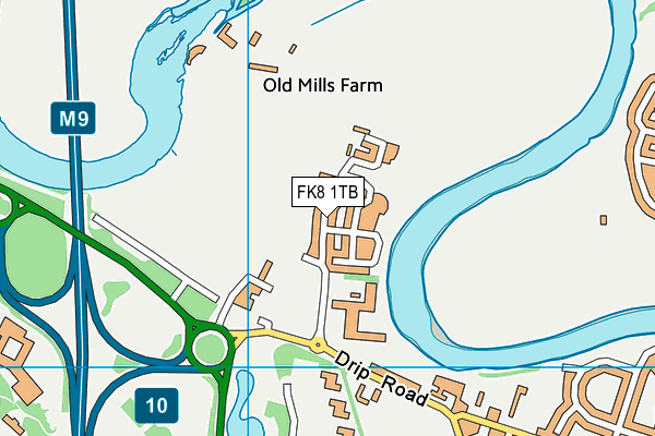 FK8 1TB map - OS VectorMap District (Ordnance Survey) FK8 1TB map - OS VectorMap District (Ordnance Survey)