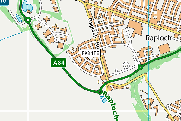 FK8 1TE map - OS VectorMap District (Ordnance Survey) FK8 1TE map - OS VectorMap District (Ordnance Survey)