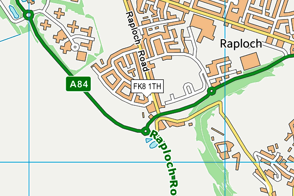 FK8 1TH map - OS VectorMap District (Ordnance Survey) FK8 1TH map - OS VectorMap District (Ordnance Survey)