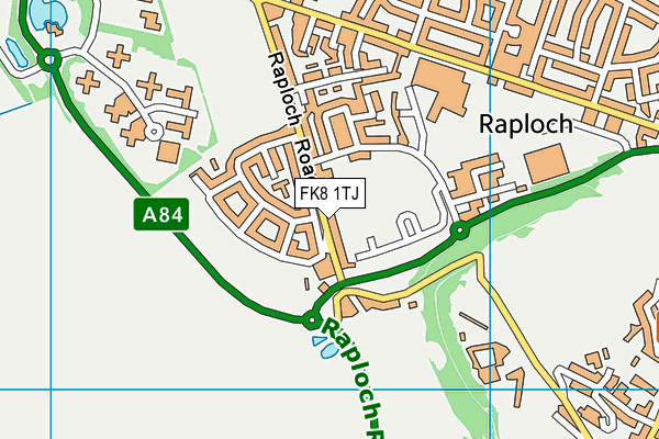 FK8 1TJ map - OS VectorMap District (Ordnance Survey) FK8 1TJ map - OS VectorMap District (Ordnance Survey)