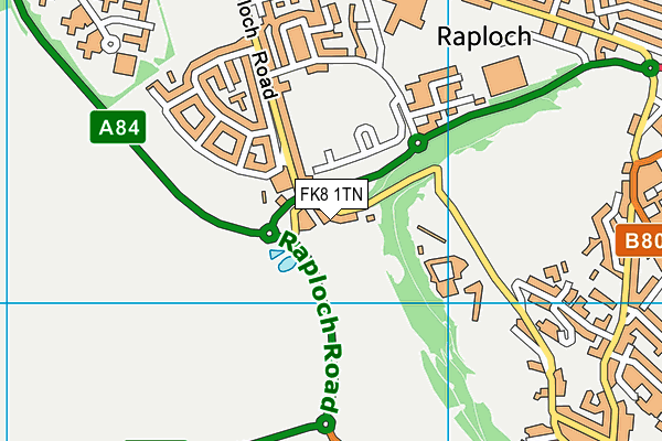 FK8 1TN map - OS VectorMap District (Ordnance Survey) FK8 1TN map - OS VectorMap District (Ordnance Survey)
