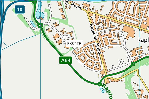 FK8 1TR map - OS VectorMap District (Ordnance Survey) FK8 1TR map - OS VectorMap District (Ordnance Survey)
