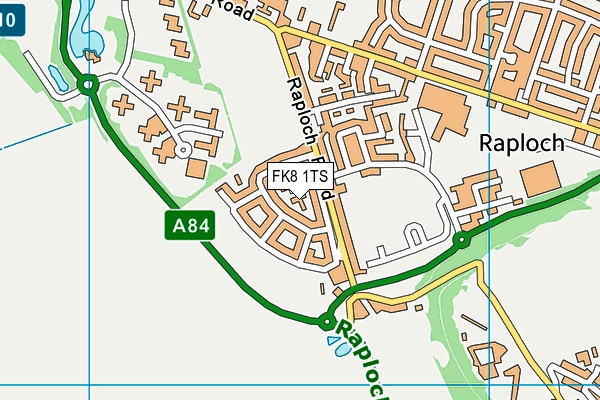 FK8 1TS map - OS VectorMap District (Ordnance Survey) FK8 1TS map - OS VectorMap District (Ordnance Survey)