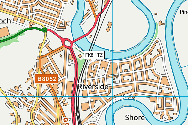 FK8 1TZ map - OS VectorMap District (Ordnance Survey) FK8 1TZ map - OS VectorMap District (Ordnance Survey)