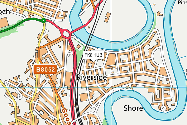 FK8 1UB map - OS VectorMap District (Ordnance Survey) FK8 1UB map - OS VectorMap District (Ordnance Survey)