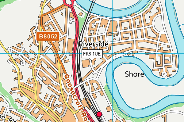 FK8 1UE map - OS VectorMap District (Ordnance Survey) FK8 1UE map - OS VectorMap District (Ordnance Survey)