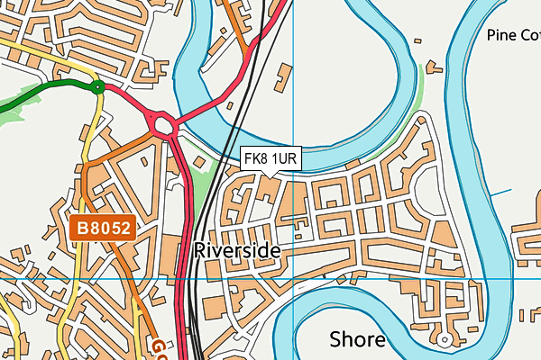 FK8 1UR map - OS VectorMap District (Ordnance Survey) FK8 1UR map - OS VectorMap District (Ordnance Survey)