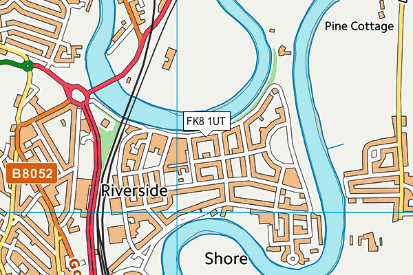 FK8 1UT map - OS VectorMap District (Ordnance Survey) FK8 1UT map - OS VectorMap District (Ordnance Survey)