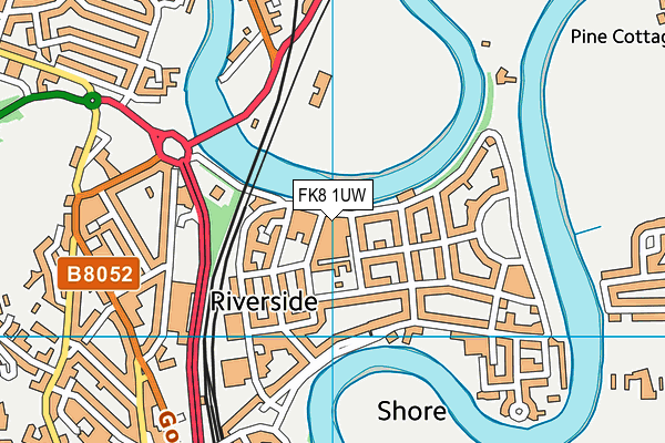 FK8 1UW map - OS VectorMap District (Ordnance Survey) FK8 1UW map - OS VectorMap District (Ordnance Survey)