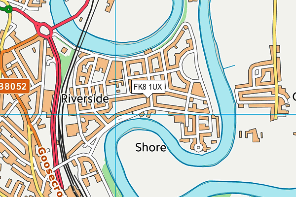 FK8 1UX map - OS VectorMap District (Ordnance Survey) FK8 1UX map - OS VectorMap District (Ordnance Survey)