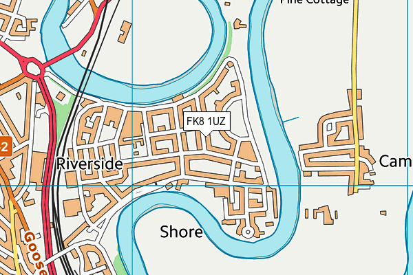 FK8 1UZ map - OS VectorMap District (Ordnance Survey) FK8 1UZ map - OS VectorMap District (Ordnance Survey)