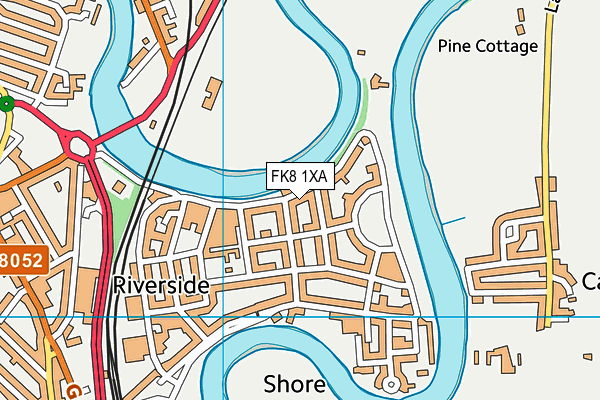 FK8 1XA map - OS VectorMap District (Ordnance Survey) FK8 1XA map - OS VectorMap District (Ordnance Survey)