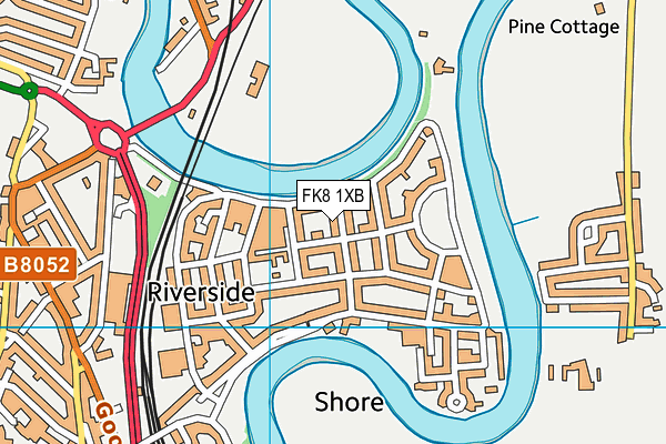 FK8 1XB map - OS VectorMap District (Ordnance Survey) FK8 1XB map - OS VectorMap District (Ordnance Survey)