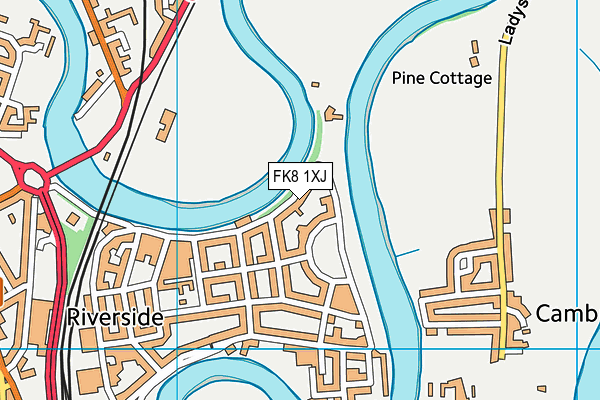 FK8 1XJ map - OS VectorMap District (Ordnance Survey) FK8 1XJ map - OS VectorMap District (Ordnance Survey)
