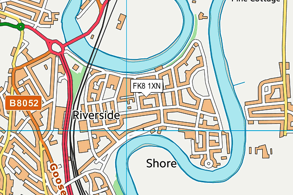 FK8 1XN map - OS VectorMap District (Ordnance Survey) FK8 1XN map - OS VectorMap District (Ordnance Survey)