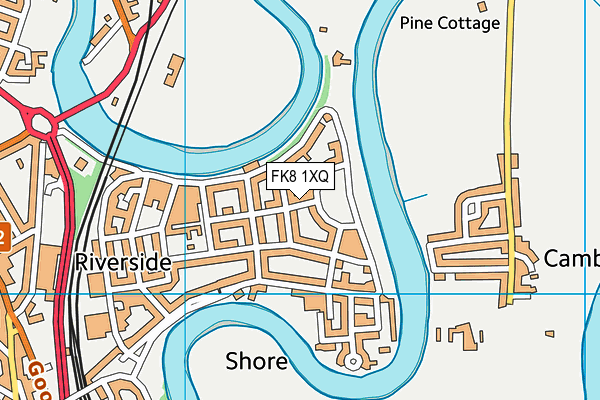 FK8 1XQ map - OS VectorMap District (Ordnance Survey) FK8 1XQ map - OS VectorMap District (Ordnance Survey)