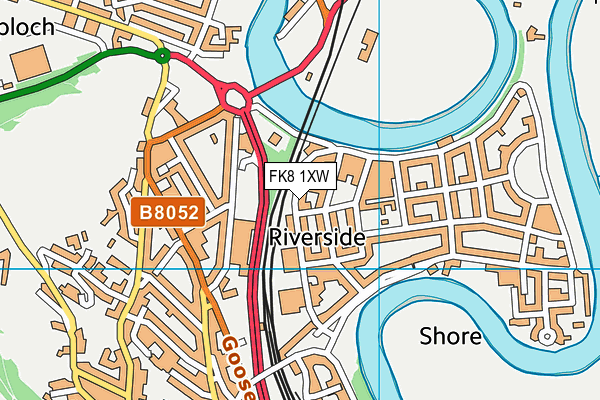 FK8 1XW map - OS VectorMap District (Ordnance Survey) FK8 1XW map - OS VectorMap District (Ordnance Survey)