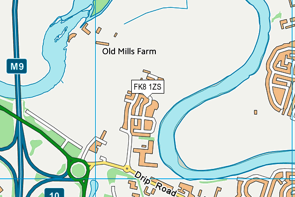 FK8 1ZS map - OS VectorMap District (Ordnance Survey) FK8 1ZS map - OS VectorMap District (Ordnance Survey)