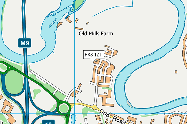 FK8 1ZT map - OS VectorMap District (Ordnance Survey) FK8 1ZT map - OS VectorMap District (Ordnance Survey)